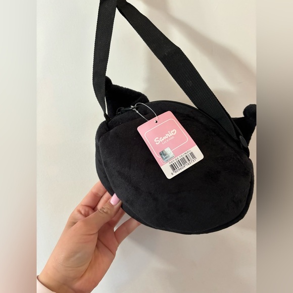 Sanrio Kuromi Cutie Face Plush Crossbody Bag - Picture 2 of 4
